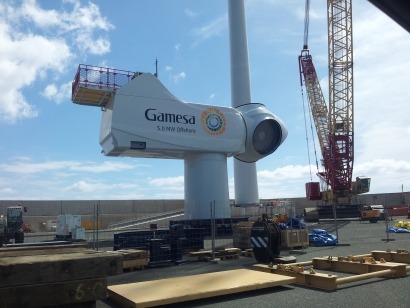 Gamesa encarga a GES la instalación de su primera turbina offshore