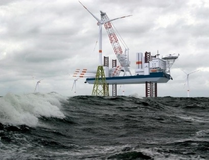 Empresas españolas diseñan un nuevo buque para la eólica marina 