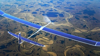 Facebook, drones y energía solar 