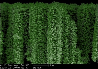 Un bosque de nanocables que genera hidrógeno