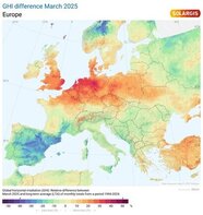 Solargis analysis shows Spring 2025 solar irradiation surged across Europe