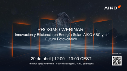 Aiko organiza una formación online sobre innovación y eficiencia para sistemas fotovoltaicos