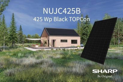 Sharp lanza su panel solar negro más potente