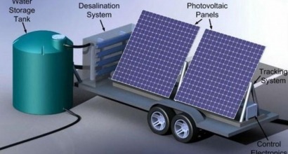 Desalación con energía solar móvil en Marruecos