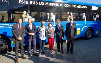 El biometano generado con las aguas residuales de Coruña ya sirve como combustible de autobuses y furgonetas