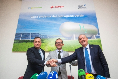Enagás Renovable y Alter Enersun, nuevos aliados de Cepsa en el Valle Andaluz del Hidrógeno Verde