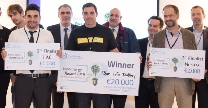 Bluelife Battery gana el premio a la innovación InnoEnergy Iberia