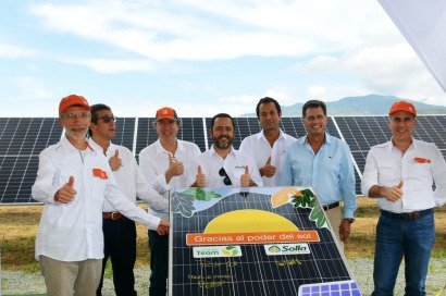 La colombiana Celsia inaugura en el Valle del Cauca una planta solar de casi 10 megavatios