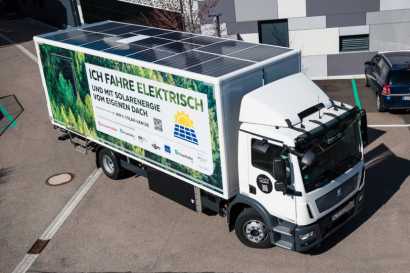 El camión solar del Franunhofer ISE echa a rodar por las carreteras alemanas