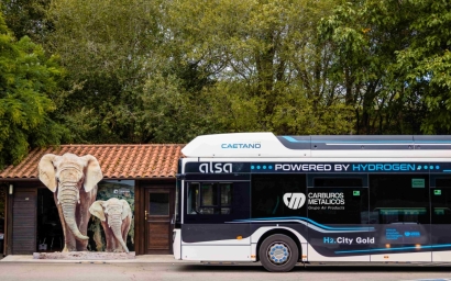 El autobús de hidrógeno del Parque de Cabárceno cierra con éxito sus seis meses de prueba