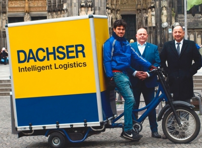 Dachser inicia la entrega de mercancías con bicicletas eléctricas en Alemania