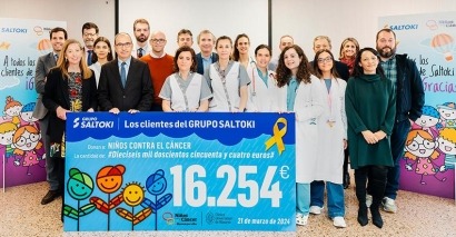 Los clientes de Saltoki alcanzan los 260.000 euros donados a Niños contra el Cáncer desde 2017