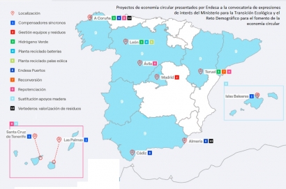 Endesa proyecta un centro de reciclado de palas eólicas y otro de baterías en León