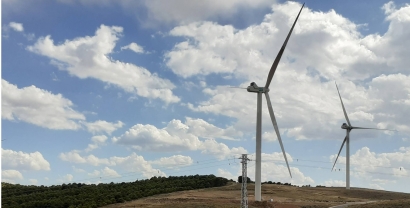 Endesa conecta en Aragón los 18 megavatios del parque eólico Cañaseca