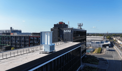  BMW despliega un innovador sistema eólico sin palas en su planta de Oxford 