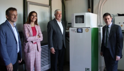 La caldera austríaca que quema pellets y produce energía térmica y eléctrica... en Badajoz