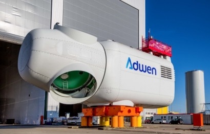 Adwen emprende la fase final de la instalación de su gigante de ocho megavatios