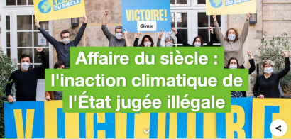 Los ecologistas califican de histórica la condena al Estado francés por inacción climática