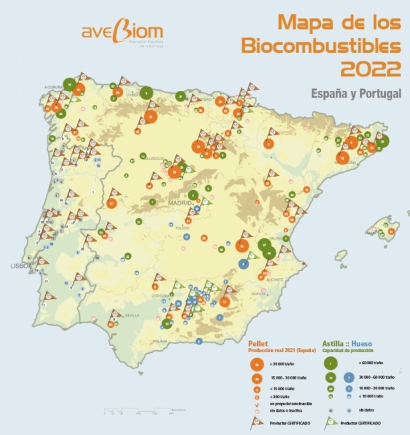 Este es el Mapa de los Biocombustibles Sólidos 2022