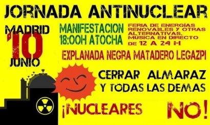 Madrid acoge mañana una macromanifestación antinuclear