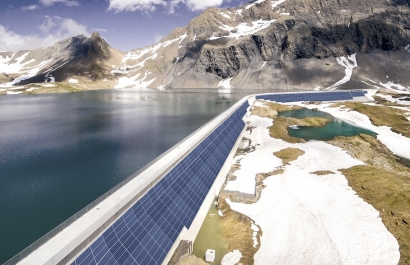 La fotovoltaica escala hasta la presa más alta de Europa