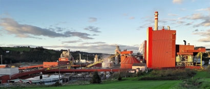La biofábrica de Ence Navia en Asturias inicia su parada técnica anual