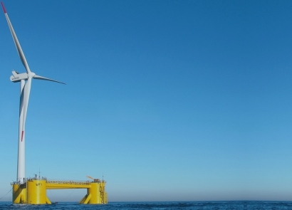California desembarca en la carrera eólica marina con un parque flotante de cien megavatios