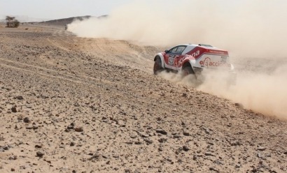 El todoterreno 100% eléctrico de Acciona acaba la etapa reina del Rally de Marruecos