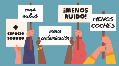 Revuelta Escolar contra los coches, la contaminación y el ruido en los entornos de los coles