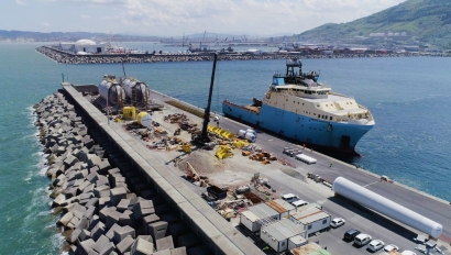 Saitec, la eólica marina flotante vasca fija otro hito en la costa de Bizkaia