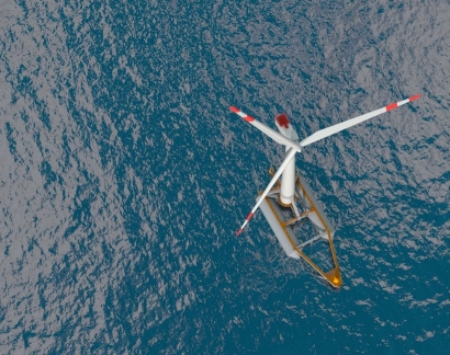 Euskadi conectará a la red su primer aerogenerador marino flotante el año que viene