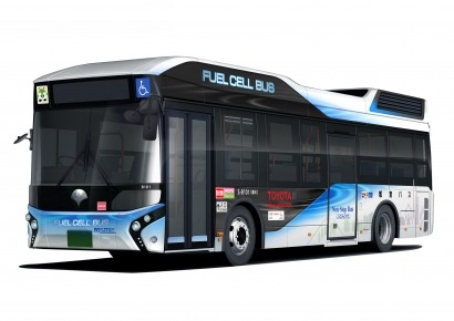 Toyota entrega un autobús de pila de combustible al Gobierno Metropolitano de Tokio