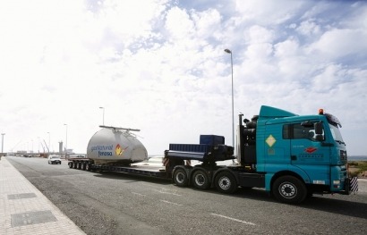 Gas Natural Fenosa Renovables inicia el transporte de los aerogeneradores a sus primeros parques eólicos de las Islas Canarias