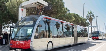 La línea de bus V15 de Barcelona, la segunda 100% eléctrica