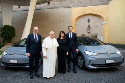 El Papa elige Volkswagen para hacer la Ruta 2030 hacia el cero neto en CO2