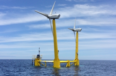 La primera plataforma flotante eólica con dos turbinas del mundo lleva la Marca España