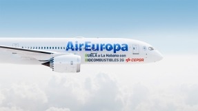 Air Europa volará a La Habana con biocombustibles de segunda generación de Cepsa