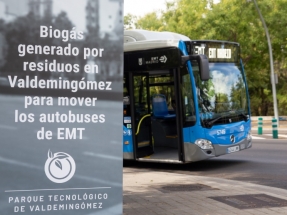 Una veintena de autobuses urbanos de Madrid abandonan el gas natural y lo sustituyen por biometano de vertedero