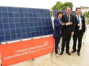 Comienza a funcionar en el estado de Sao Paulo una fábrica de paneles fotovoltaicos