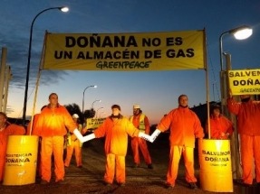 Greenpeace exige a Gas Natural que abandone de inmediato su proyecto de almacenamiento de gas en el entorno de Doñana