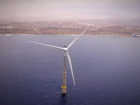 Espectacular vídeo del primer aerogenerador eólico marino español