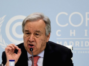 Guterres pide acabar con el “lavado de imagen verde” de las empresas