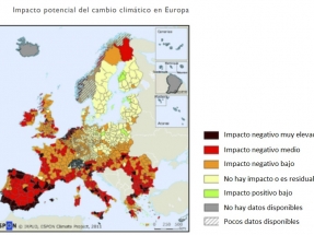 Impacto potencial del cambio climático "muy negativo" en más de 3.000 kilómetros de la costa mediterránea española