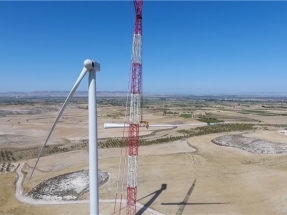 Comienzan a instalar en Zaragoza los aerogeneradores Siemens Gamesa del parque eólico El Pradillo