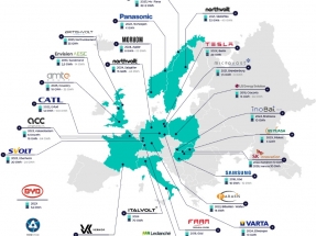 Este es el mapa europeo de las gigafactorías de baterías para vehículo eléctrico