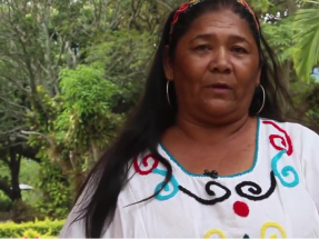 Mujeres Wayuu miran a Endesa Mujeres Wayuu miran a Endesa