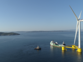 Sale de Ferrol la tercera plataforma del primer parque eólico flotante semisumergible del mundo