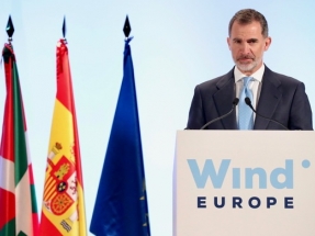 El rey Felipe VI inaugura en Bilbao la gran feria eólica europea, WindEurope