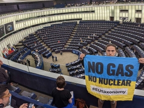 Greenpeace estudia llevar al Tribunal de Justicia de las Comunidades Europeas la catalogación de gas y nuclear como inversiones sostenibles