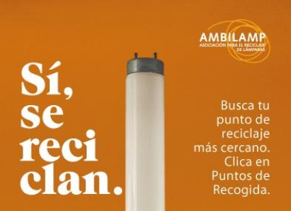 Ambilamp recicló en 2011 más de 2.000 toneladas de lámparas de bajo consumo